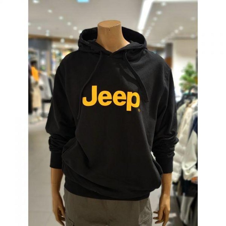 지프 불광점기간한정 70할인  남여공용 JEEP 로고가 큰 후드스타일티셔츠 JM3THU001