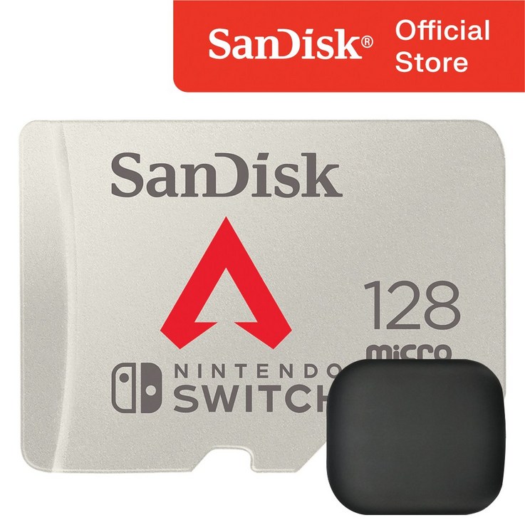 샌디스크 닌텐도 스위치 Apex Legends 마이크로 SD 카드 / 메모리 보관 케이스, 128GB
