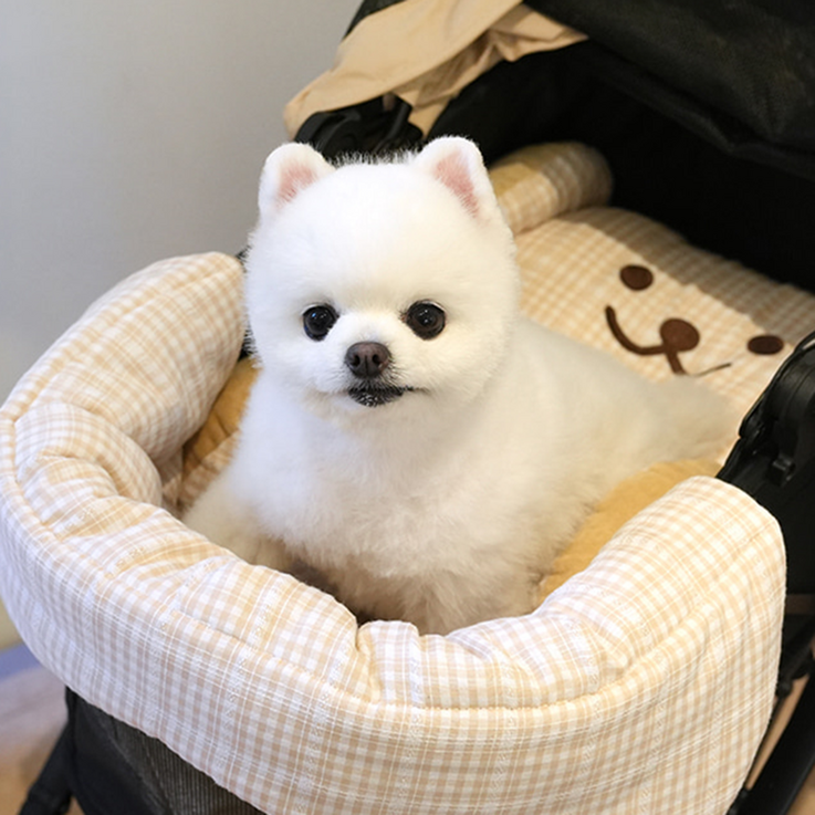 패리스독 사계절용 베어 강아지 유모차 가드 쿠션 일체형 제라미펫 패리스독 사계절용 베어 강아지 유모차 가드 쿠션 일체형 제라미펫