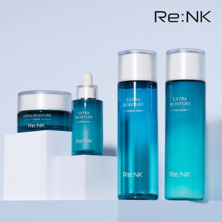 리엔케이 엑스트라 모이스처 수분 공급 기초 4종 세트, 1세트 리엔케이 엑스트라 모이스처 수분 공급 기초 4종 세트, 1세트
