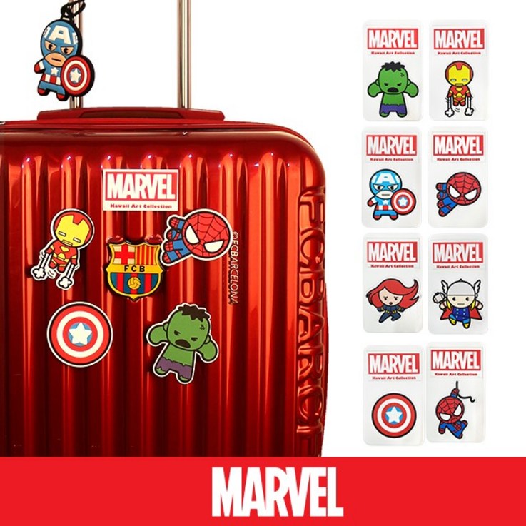 마블 [마블] 어벤져스 캐릭터 여행캐리어가방 스티커팩