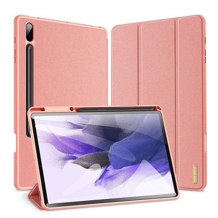PYHO 적용 삼성 갤럭시Tab S7 FE 태블릿PC 가죽케이스PBK223, 핑크 PYHO 적용 삼성 갤럭시Tab S7 FE 태블릿PC 가죽케이스PBK223, 핑크