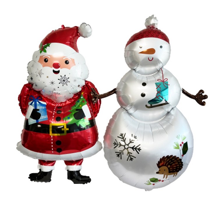 크리스마스 스노우 산타 눈사람 대형 풍선 메리크리스마스 파티 산타클로스 장식