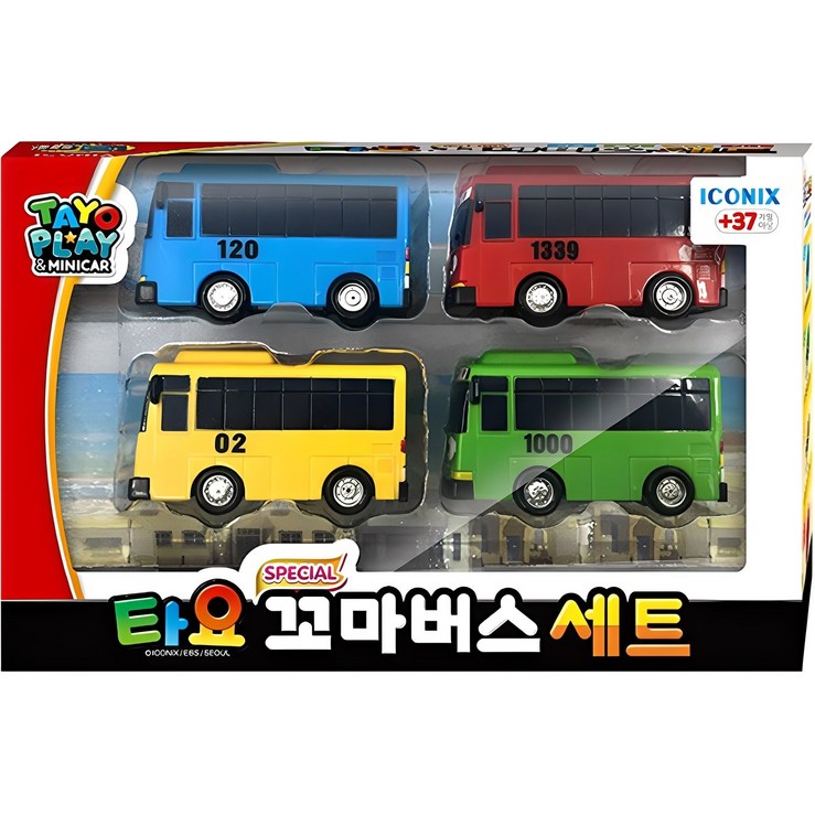 타요 스페셜 꼬마버스 작동완구 4종 세트 타요 스페셜 꼬마버스 작동완구 4종 세트