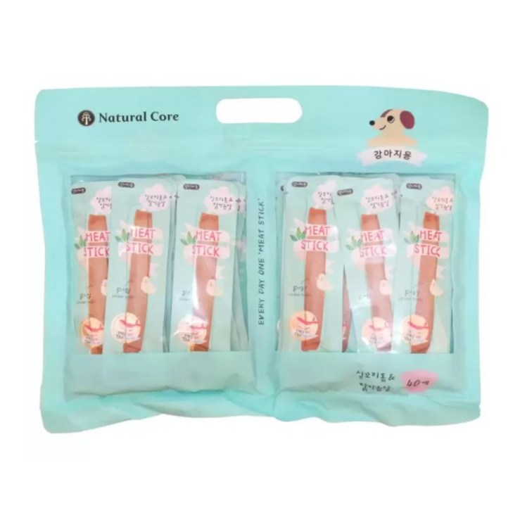 Natural Core 애견 실꼬리돔닭가슴살 미트스틱280g 강아지간식, 1개 Natural Core 애견 실꼬리돔닭가슴살 미트스틱280g 강아지간식, 1개