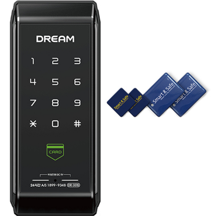 드림 디지털 도어락 DR301S  카드키 4p, DR301S