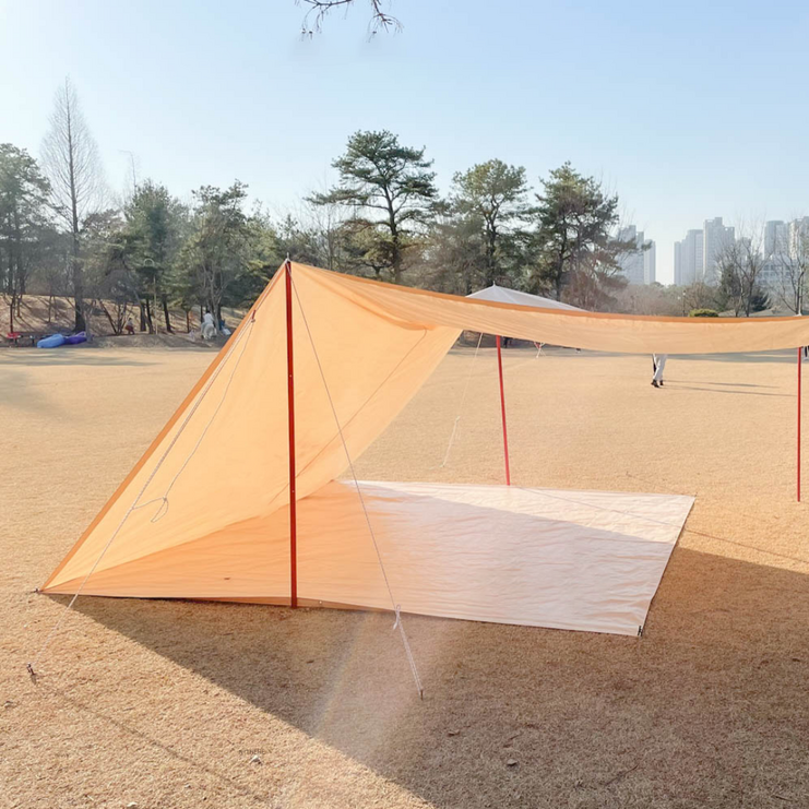 스케일온프 감성캠핑 텐트 전용 그라운드시트 방수포, 스페셜 베이지