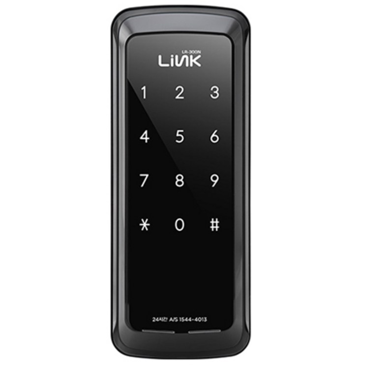 유니코 Link 번호전용 실속형 보조키 디지털 손잡이 없음 도어락 LR300N