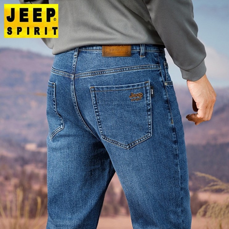 JEEP SPIRIT 지프 스피릿 청바지 남자 가을 겨울 새로운 캐쥬얼 블루 바지 레트로 가을바지 루즈 스트레이트 팬츠 스트레치 겨울바지 자수 두꺼운 남성 청바지 J8029 JEEP SPIRIT 지프 스피릿 청바지 남자 가을 겨울 새로운 캐쥬얼 블루 바지 레트로 가을바지 루즈 스트레이트 팬츠 스트레치 겨울바지 자수 두꺼운 남성 청바지 J8029