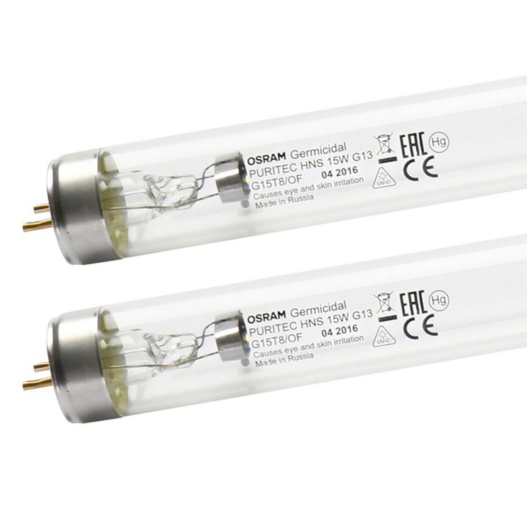오스람 UV램프 자외선램프 소독기램프 소독램프 436mm 살균램프 15W  2ea