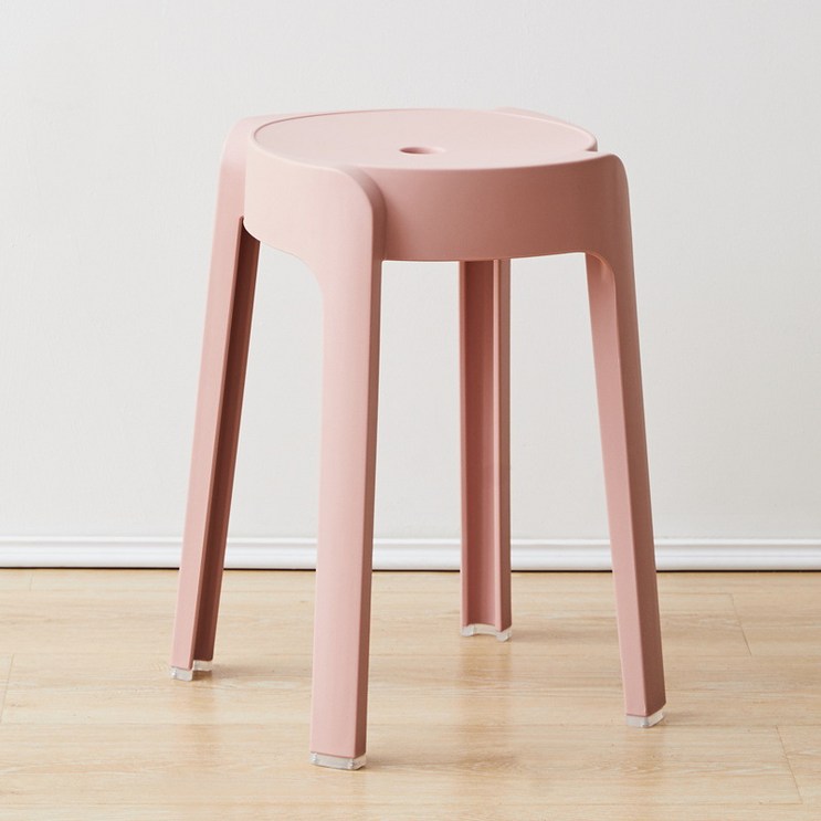 앤써 심플한 실내의자, 핑크, 1개