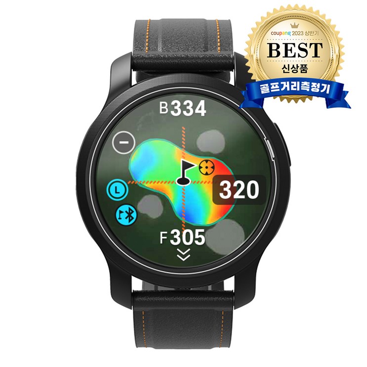 골프버디 aim W12 GPS 스마트핀 호환 시계형 골프 거리측정기, 단일상품, 블랙 3