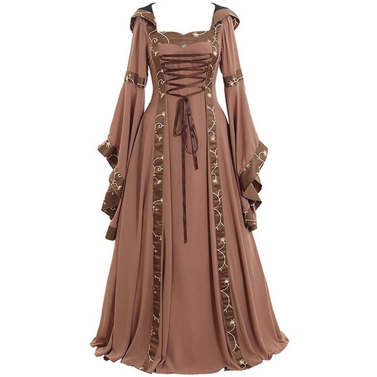 중세시대드레스 왈츠 원피스 서양 귀족 드레스 19세기 여성을위한 의상 카니발 무대 공연 6631625729