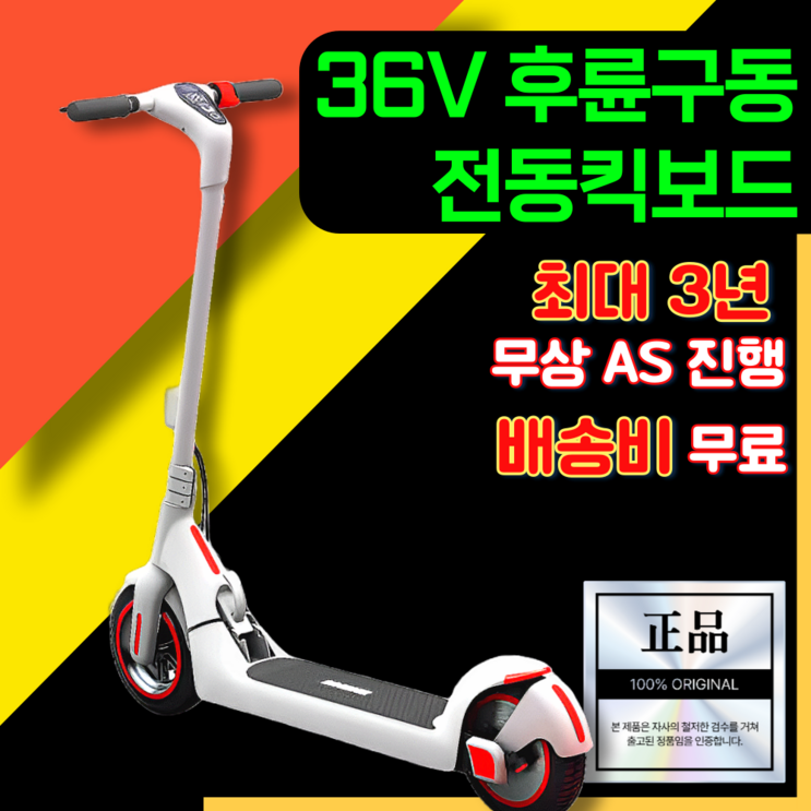 볼트라이더 600W 후륜구동 36V 고품질배터리 전동킥보드 성인용 접이식 대리기사 휴대용, 화이트, 프리미엄시트있음, 1개
