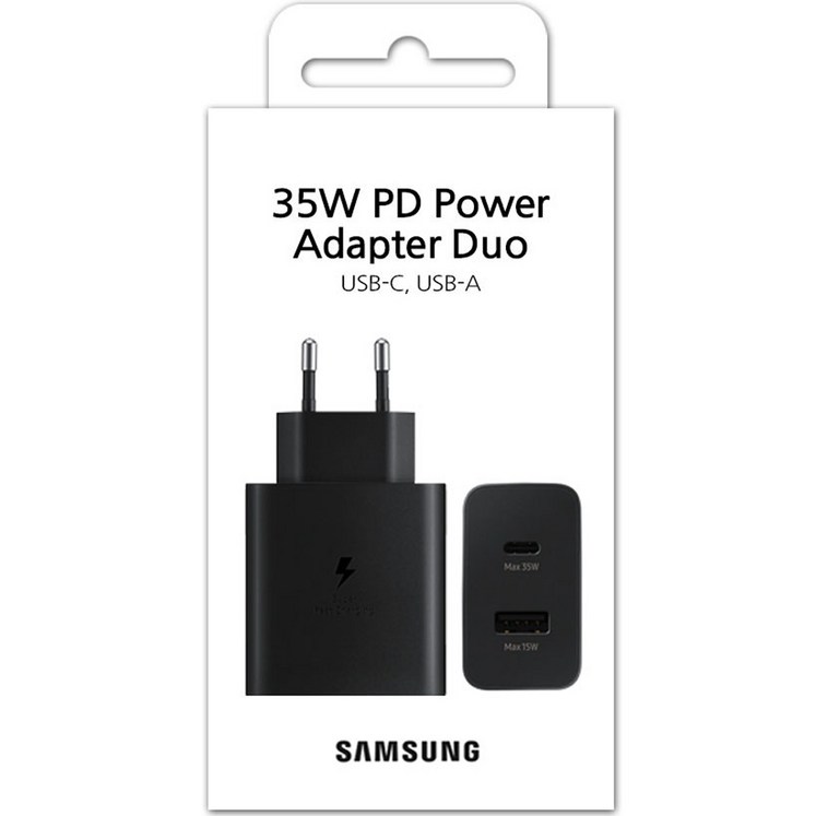 삼성전자 듀얼 포트 충전기 35W EPTA220, 블랙, 1개