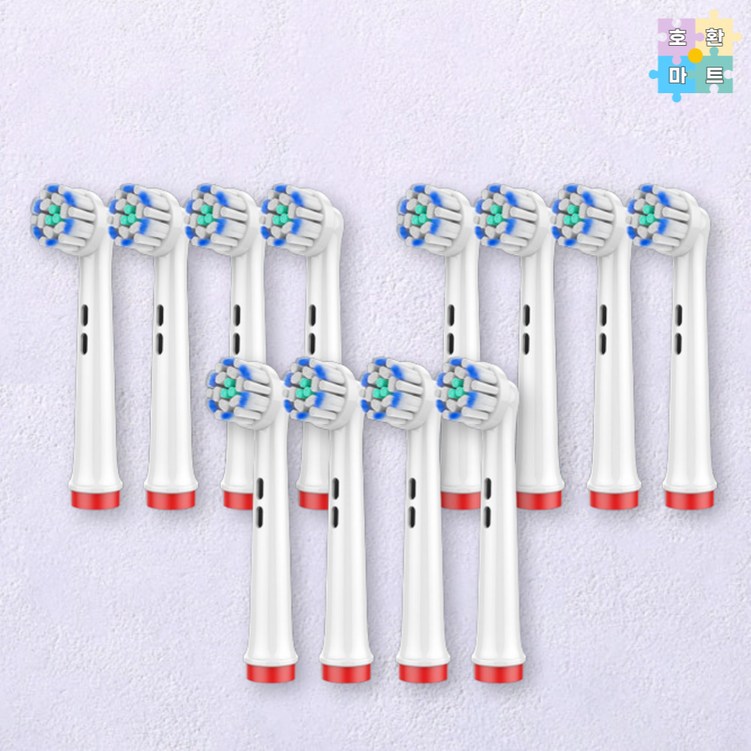 오랄비 지니어스 9000 울트라씬 칫솔모 12개 호환품, 12개