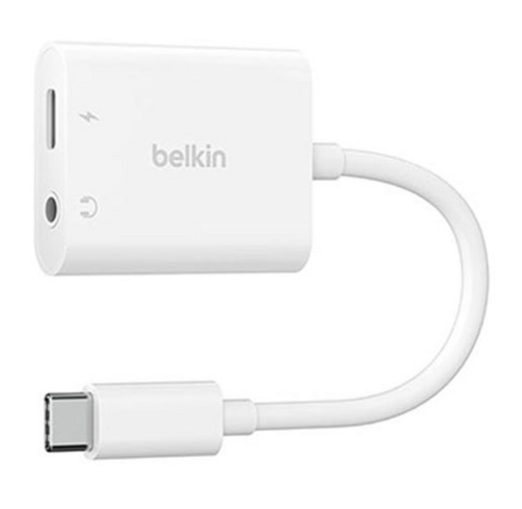 벨킨 락스타 3.5mm 오디오 USB C 충전 어댑터 NPA004btWH