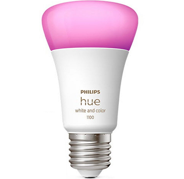 필립스 휴 화이트  컬러 앰비언스 1100 루멘 9W LED 전구, 1개