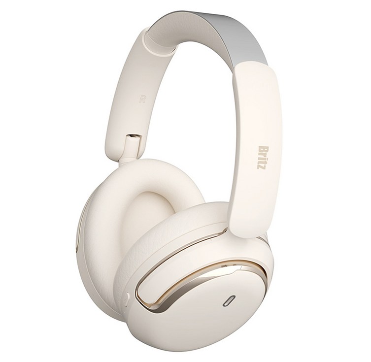 브리츠 ANC 블루투스 헤드폰, 아이보리, ANC1000XL3