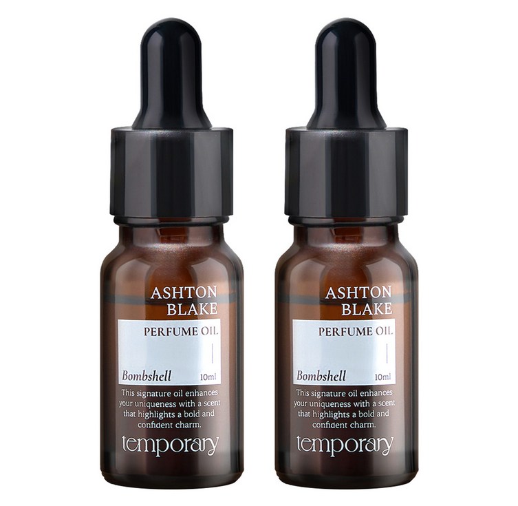 템포러리 애쉬튼 블레이크 밤쉘 퍼퓸 오일, 2개, 10ml