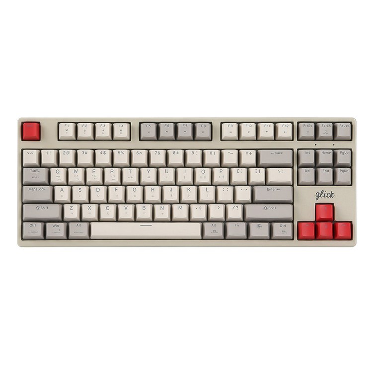 지클릭커 슈퍼히어로 저소음 풀 윤활 무선 블루투스 기계식 키보드