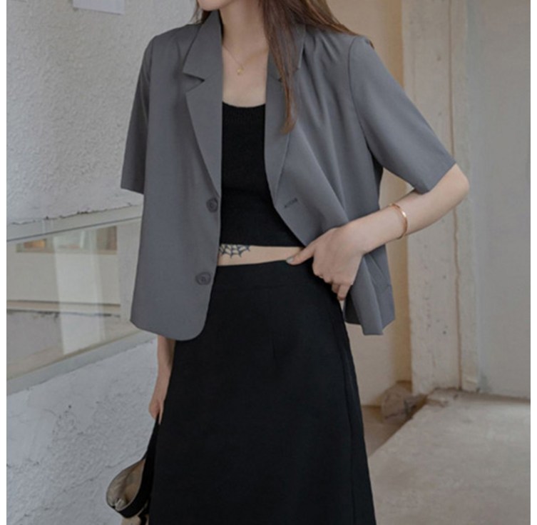 루나걸 여성용 샤르르 반팔 자켓 L24SMJK031515