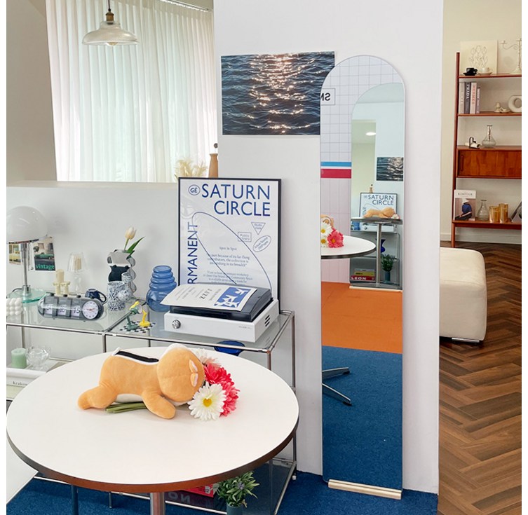 니스 비산방지 노프레임 아치형 전신거울 300x1600