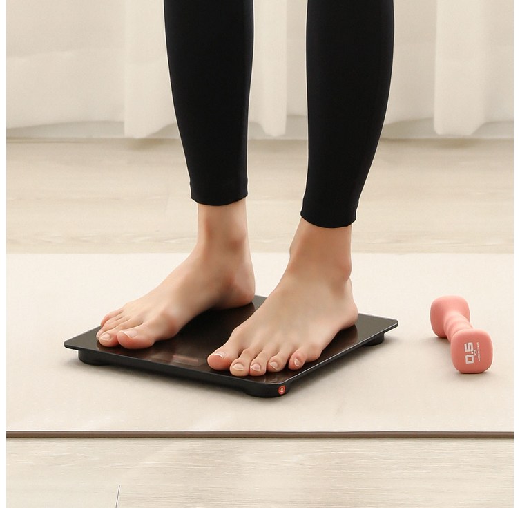 비스토어 스마트 디지털 체중계 미니 몸무게 전자 저울, 단일상품, 블랙