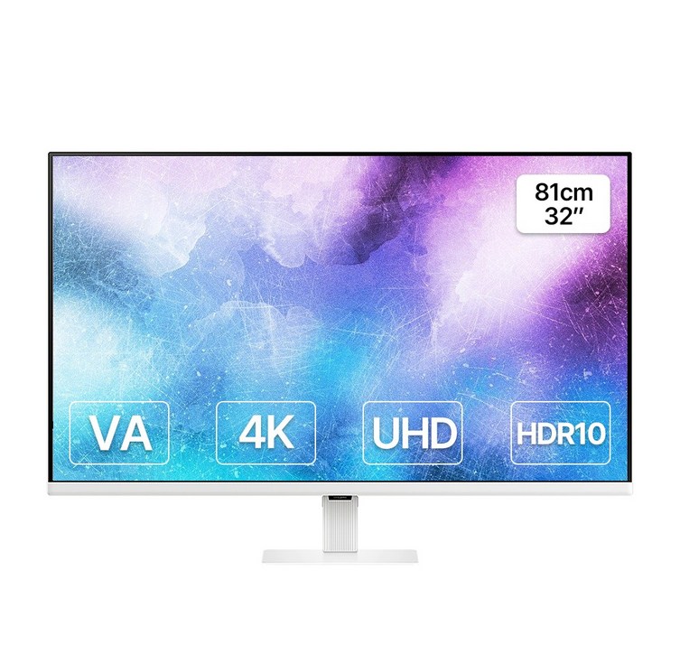 삼성전자 32인치 UHD 4K 고해상도 모니터 화이트
