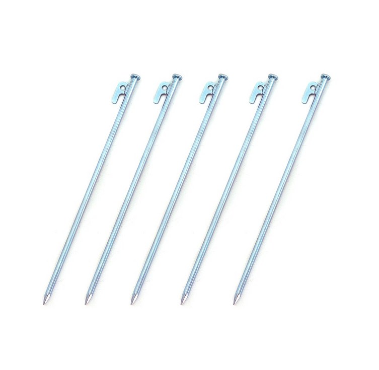 리모드 강철 크롬 단조팩 텐트팩 타프팩 40cm 실버,5개, 1개