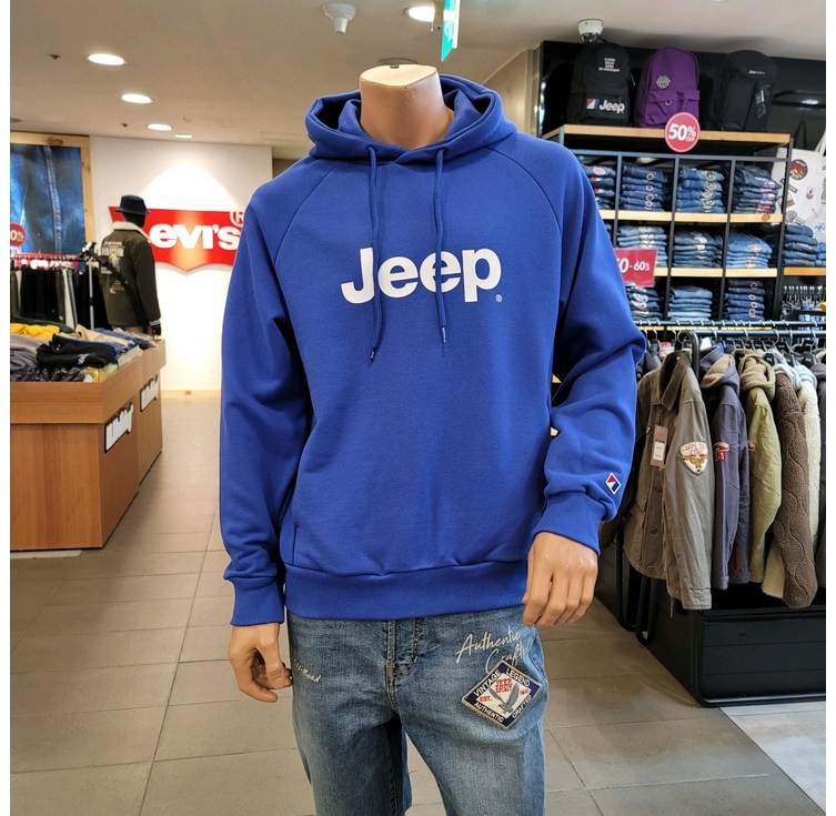 지프 남녀공용 클래식 JEEP빅로고 후드티셔츠 GL1THU001