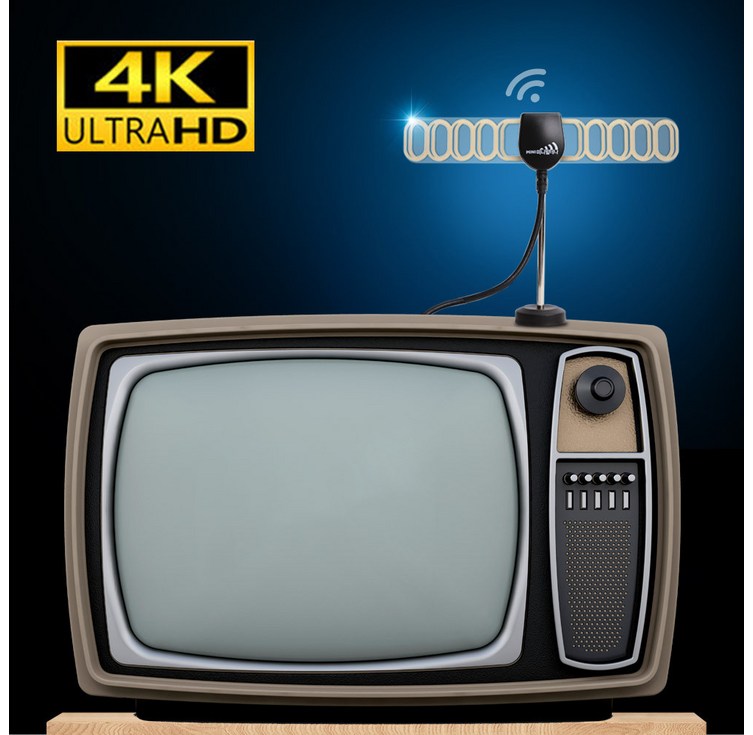 UHD TV안테나 미니빔테나 캠핑지상파 tv실내안테나, EX409
