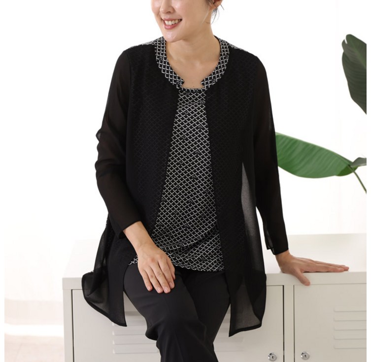 마담센스 MT9549.세모 가디건식 정장티 엄마옷,미시옷,빅사이즈여성,미시캐주얼룩 마담센스 MT9549.세모 가디건식 정장티 엄마옷,미시옷,빅사이즈여성,미시캐주얼룩