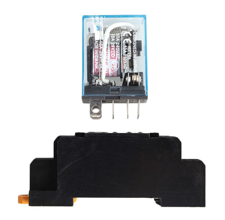 8 핀 소켓베이스가있는 릴레이 LY2NJ AC 220V 10A 8 핀 소켓베이스가있는 릴레이 LY2NJ AC 220V 10A