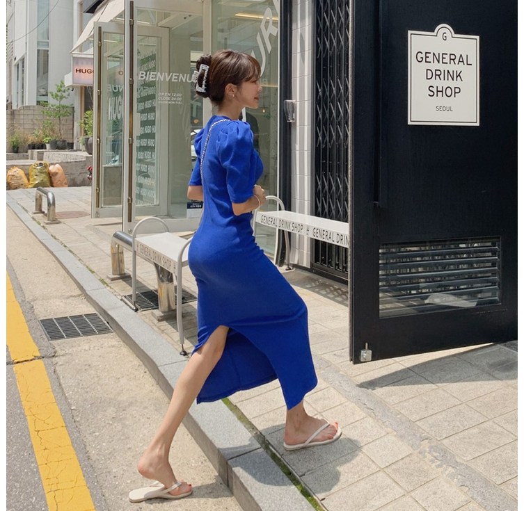 떳다그녀 로베스 퍼프소매 롱원피스 떳다그녀 로베스 퍼프소매 롱원피스