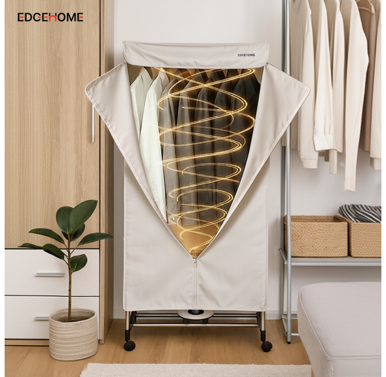 엣지홈 옷장형 건조기 겸 스타일러 세탁 빨래 소형 미니 의류 건조기 10kg