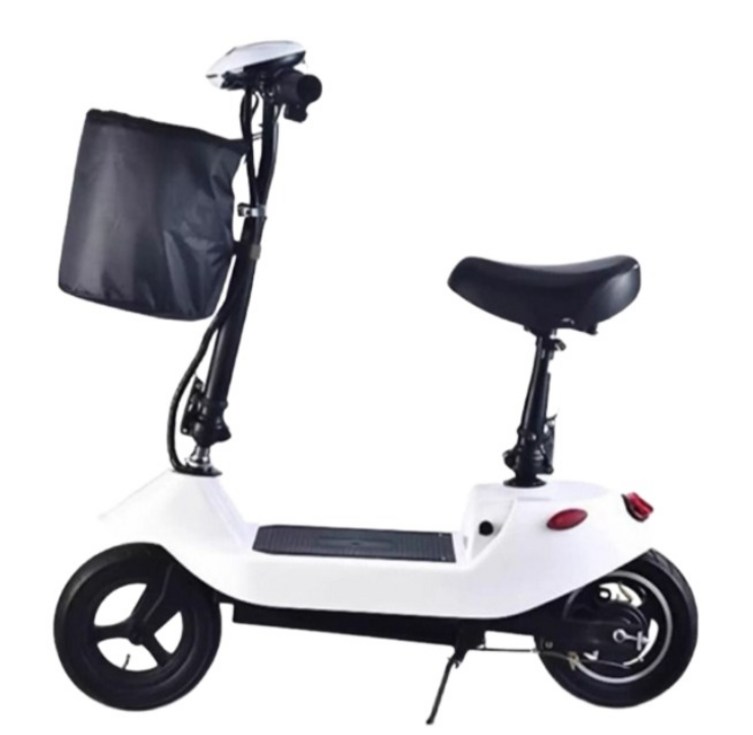 코코킥 접이식 전동킥보드 전기 휴대용 앉아서타는 초경량 여성 배달 출퇴근 대리 성인, 1개, 큐티핑크, a.10인치12a24v납산배터리