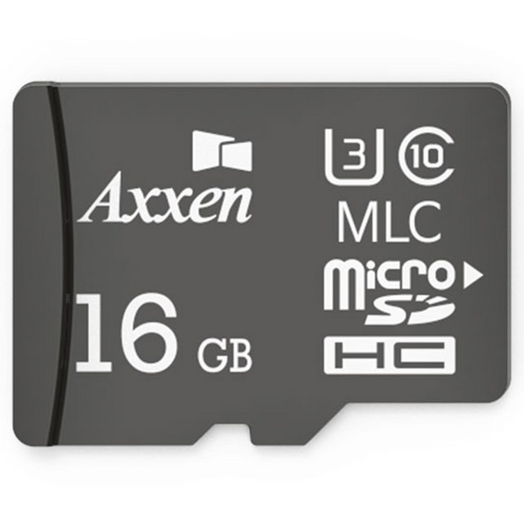액센 블랙박스용 Black 마이크로 SD 카드 Class10 U3 MLC, 16GB - 투데이밈
