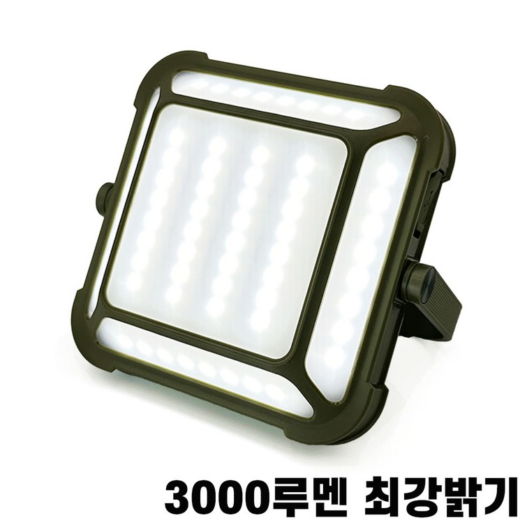 라이트헌터 캠핑랜턴 LED조명 C타입충전 캠핑조명, 1개, 올리브그린S
